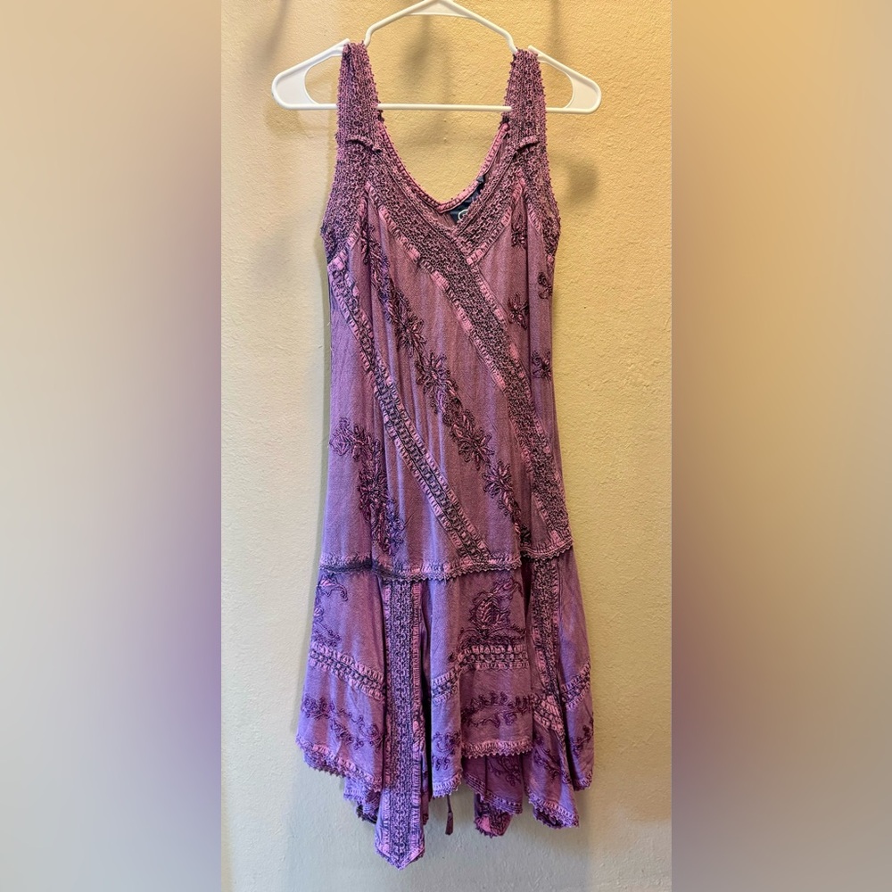 NWT Tank style dress w/ asymmetrical hem. Purchased in Sedona AZ, never worn.
